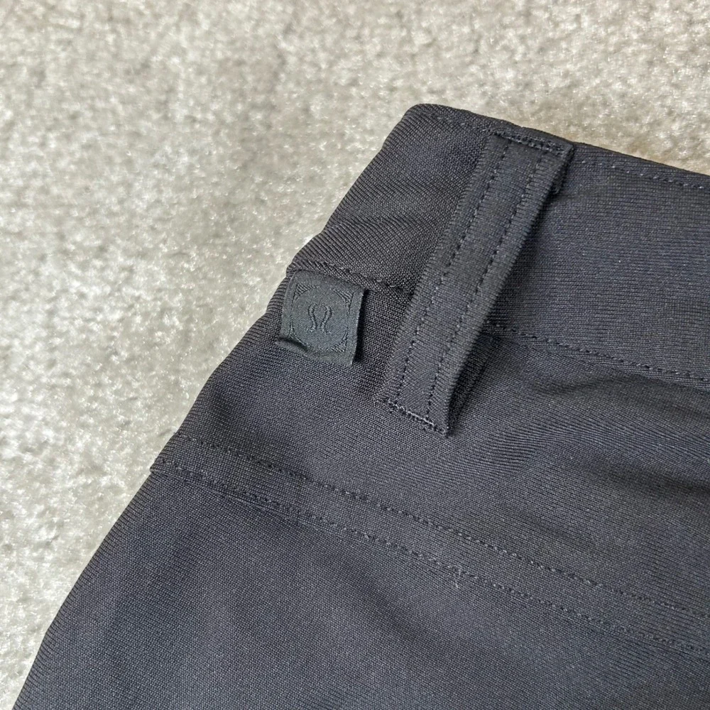 Lululemon ABC Pants Mens 38x32 Black Technical Performance 5-Pocket Trousers